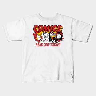 Comics Read One Today (Witch Edit.) Kids T-Shirt